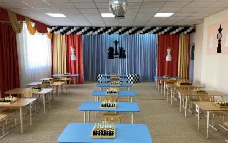 Зал готов к встрече маленьких шахматистов